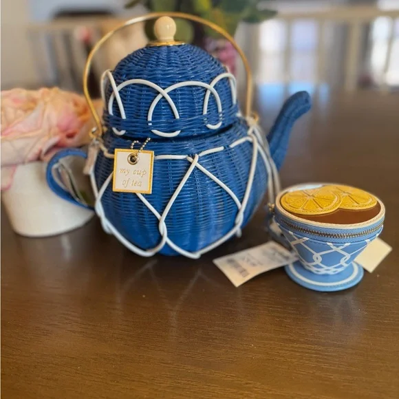 Kate spade down the rabbit hole tea pot and coin purse - Picture 2 of 14